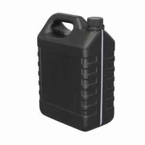 HDPE plastic can for storing chemicals; capacity 5000ml