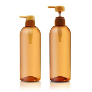 Tall Round PET Cosmetic Pump Bottles 600ml – 1000ml
