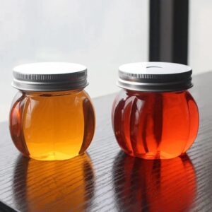 Pet plastic jar for food storage; capacity 150ml - 300ml