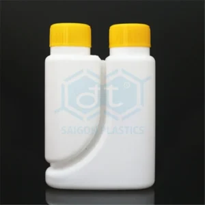 2-neck agricultural chemical bottle