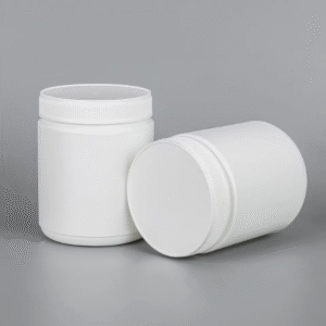 HDPE plastic bottles for pharmaceutical pills; capacity 250ml - 500ml