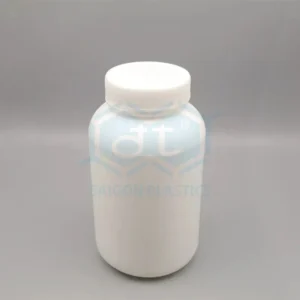 HDPE plastic bottle for pharmaceutical pills; capacity 300ml