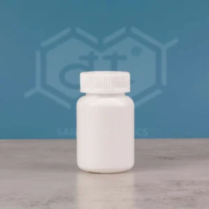 110ml white HDPE plastic bottle