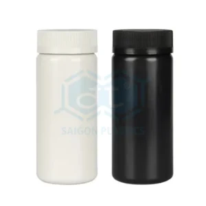 Tall PET plastic bottle for pharmaceuticals; capacity 100ml