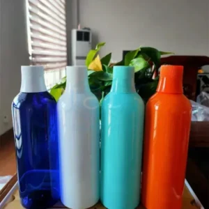 PET plastic bottle for mouthwash with cap and measuring cup 250ml