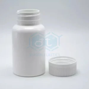 PET plastic bottles for pharmaceutical pills; capacity 80ml - 250ml