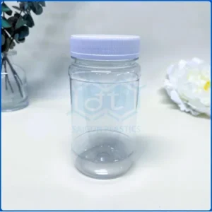 PET plastic bottle for containing pills - pharmaceutical liquid medicine; capacity 250ml
