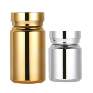 80ml Gold/Silver Plated PET Plastic Bottle