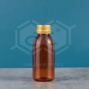 120ml brown pet plastic bottle