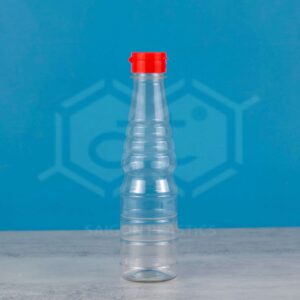 250ml clear PET plastic bottle