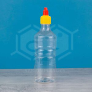 500ml clear pet plastic bottle