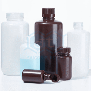 PP/HDPE plastic bottles for liquid medicine/chemicals; capacity 8ml - 1000ml