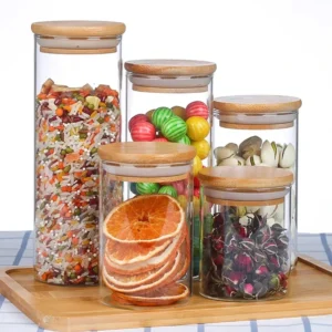 Tall cylindrical pet plastic food jar; capacity 200ml - 1000ml