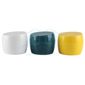 Unique PP plastic slanted cap exfoliating cream jar; capacity 50ml - 500ml