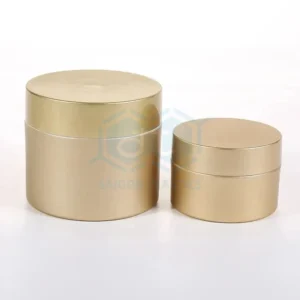 Matte plated pet plastic cosmetic jar; capacity 50ml - 200ml