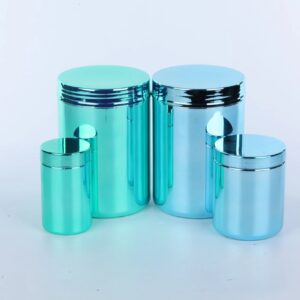 HDPE plastic jar for food storage, luxurious design; capacity 200ml - 3000ml