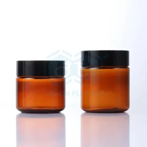 High quality pet plastic jar for skin cream; capacity 50ml - 1000ml