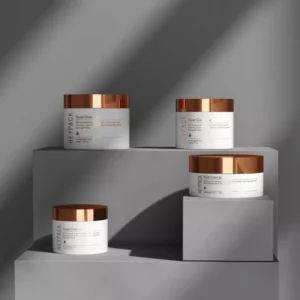 PET cream jars with electroplated plastic lids (300ml – 1000ml)