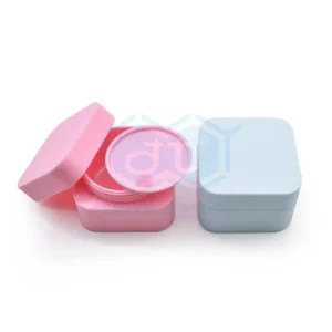 Square PP plastic jar for skin cream and eye cream; capacity 30ml - 200ml