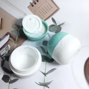 PP plastic jar for skin cream, eye cream; capacity 50ml - 300ml