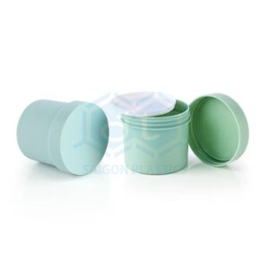 High-quality PP plastic jar with plated rim - Mask jar, exfoliating cream; capacity 50ml - 500ml