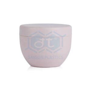 Round jar for high quality PP plastic skin cream; capacity 200ml - 500ml