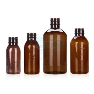 Pet plastic bottle for syrup. Capacity 30ml - 500ml