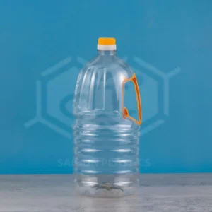 2 liter clear PET plastic can