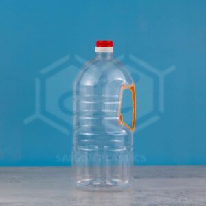 Clear PET Plastic Can 1.9 Liters