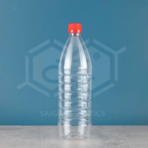 1 liter clear pet plastic bottle