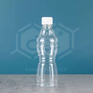350ml clear PET plastic bottle