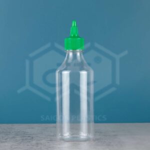 370ml clear pet plastic bottle