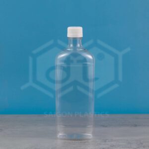 Clear PET Plastic Bottle 600ml